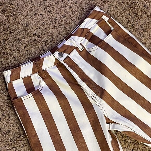 NWOT Saints & Hearts Striped Bell Bottom Pants - Picture 3 of 10